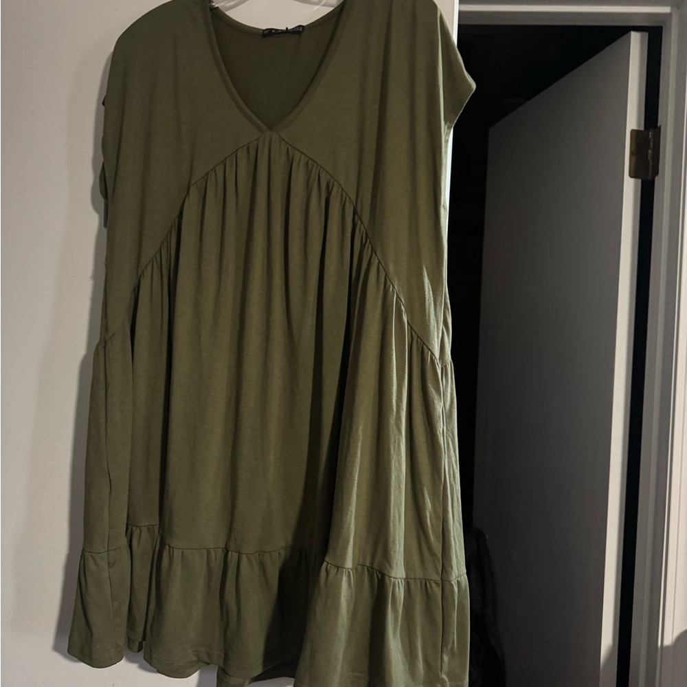 Zaful Olive Green Tunic Top